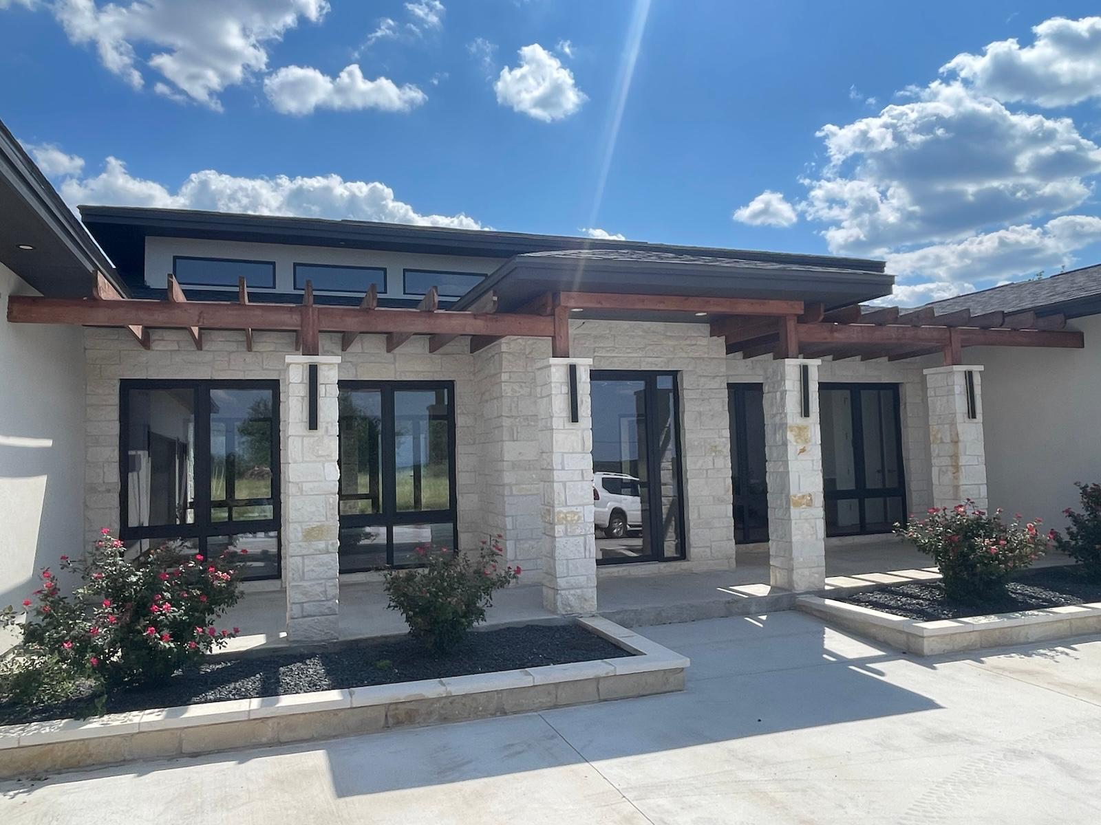 Finished entrance of a custom home